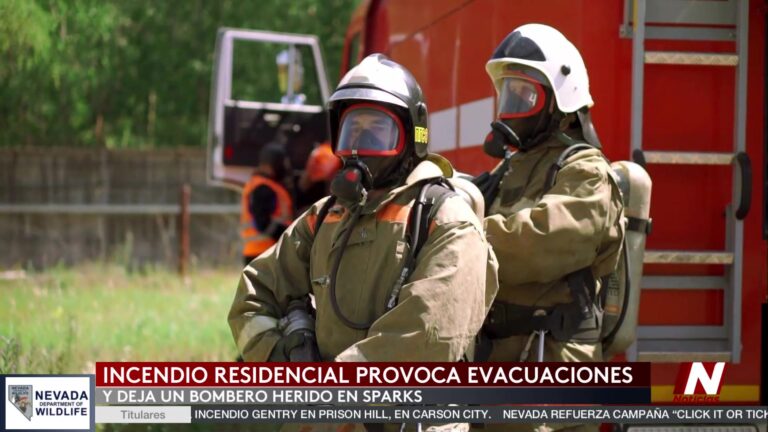 Bomberos De Sparks Contienen Incendio Residencial Con Un Herido