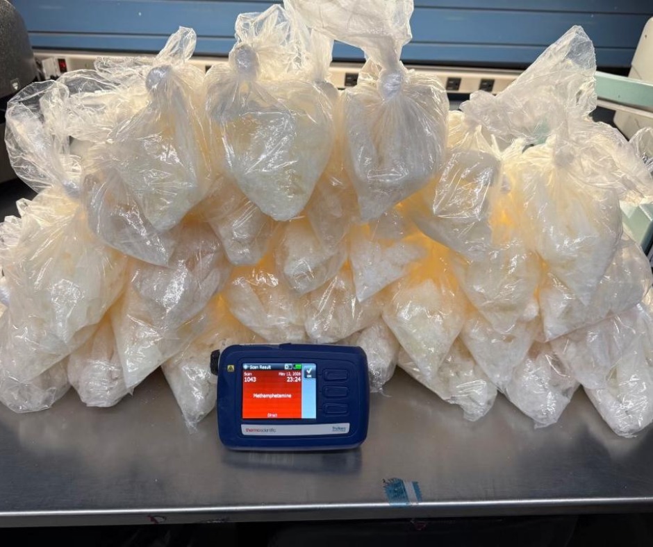 Metanfetamina incautada: Unidad K9 de WCSO arresta a sospechoso con 29 libras de droga