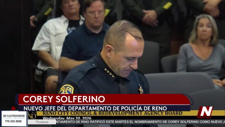 Corey Solferino nombrado jefe de policía de Reno en ratificación unánime del consejo