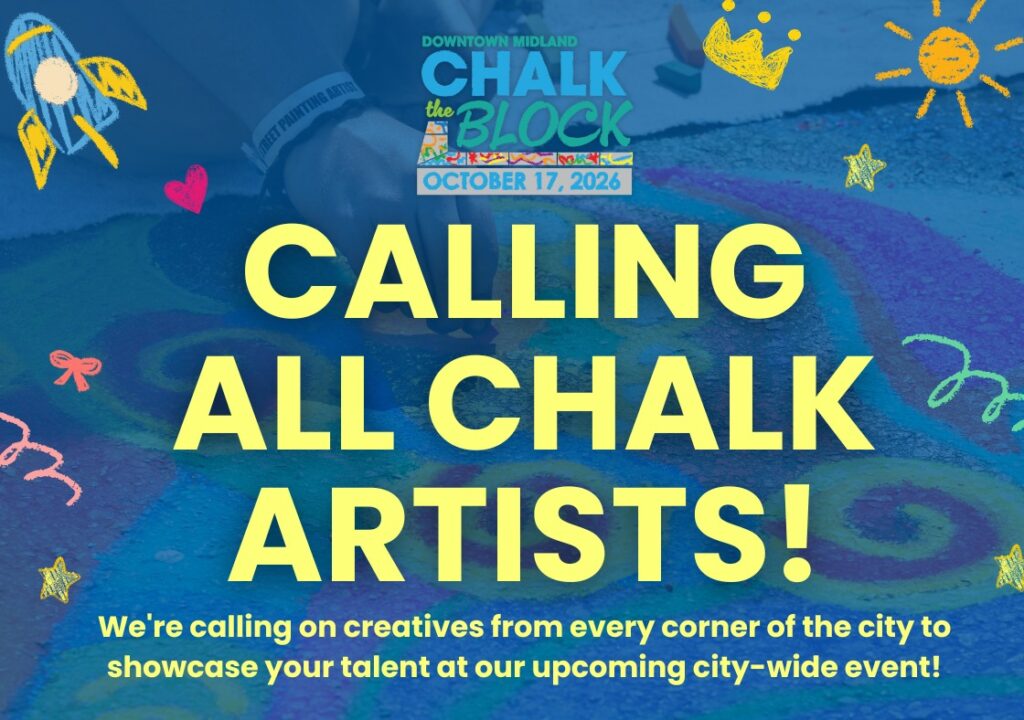 Chalk the Block Midland 2026: ¡Participa en el Vibrante Concurso Artístico en el Centro!