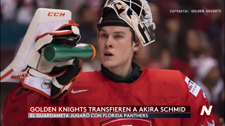 Las Vegas Golden Knights Traspasan Al Portero Akira Schmidt A Los Florida Panthers