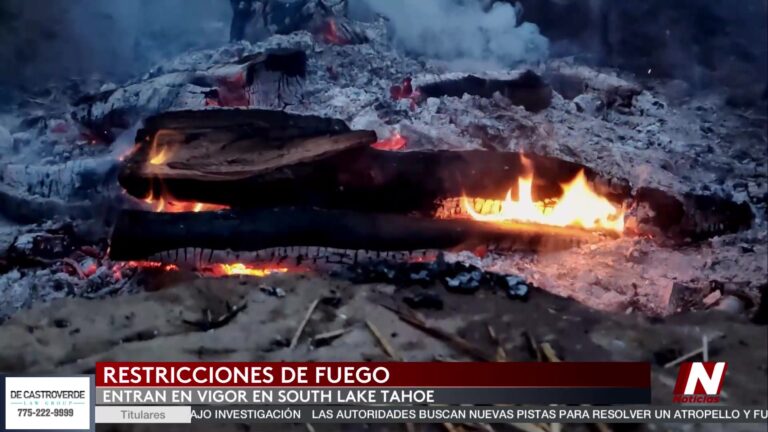 Nuevas Restricciones De Fuego En South Lake Tahoe Ante Aumento De Temperaturas