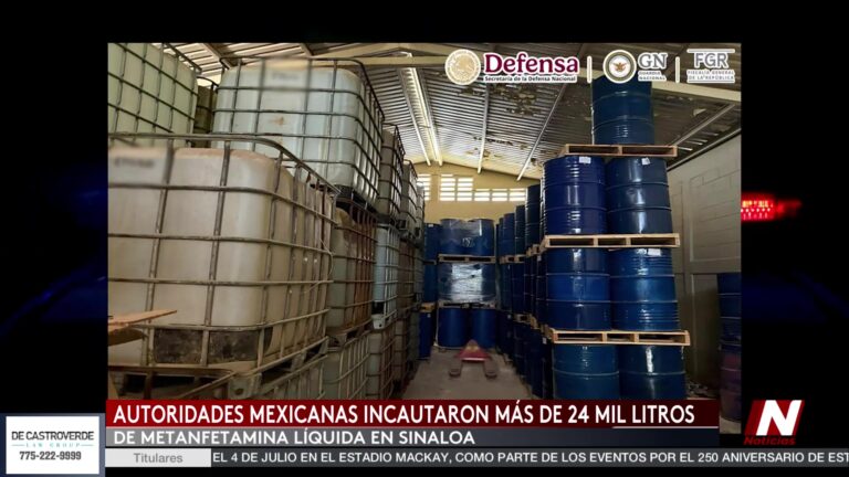 Decomiso Metanfetamina Sinaloa: Histórico Decomiso De Metanfetamina En Sinaloa: Más De 24 Mil Litros Asegurados