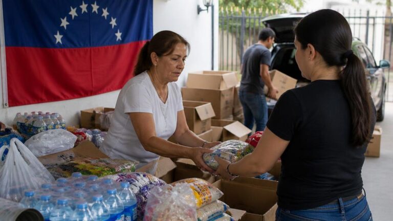 Venezolanos en Nuevo León abren centro de acopio para apoyar a afectados por sismos