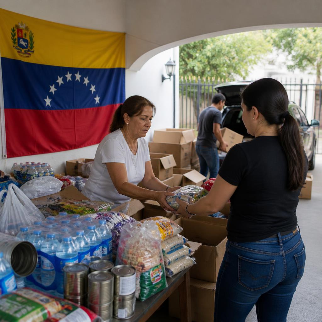 Venezolanos en Nuevo León abren centro de acopio para apoyar a afectados por sismos