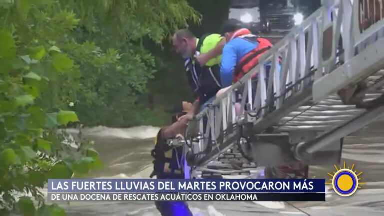 Inundaciones repentinas por lluvias torrenciales provocan rescates acuáticos en Oklahoma y Texas