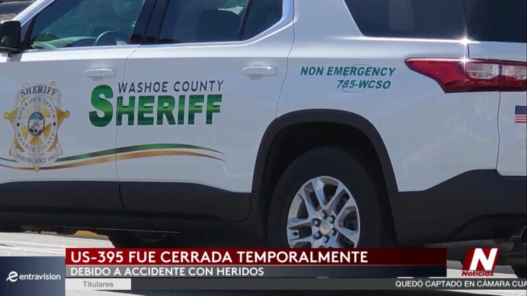 Accidente Cierra Temporalmente La US-395 Norte En Reno Y Sparks