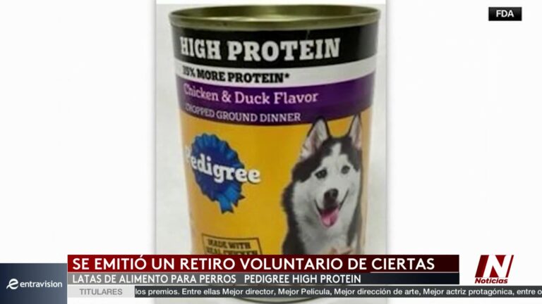 FDA emite alerta por retiro de alimento para perros Pedigree High Protein por posible contaminación