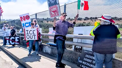 Protestas migratorias en más de 30 puentes de la Costa Central durante el 4 de julio