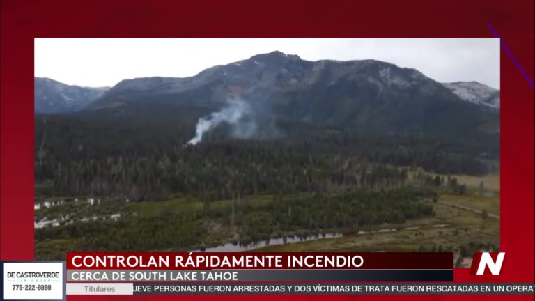 Rápida Intervención Contiene Incendio Forestal Talag Fire En South Lake Tahoe