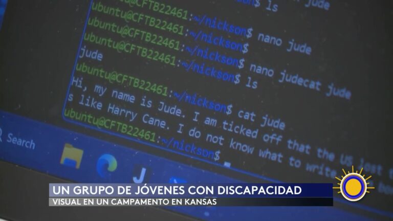 Programación accesible: jóvenes con discapacidad visual aprenden en campamento de Kansas