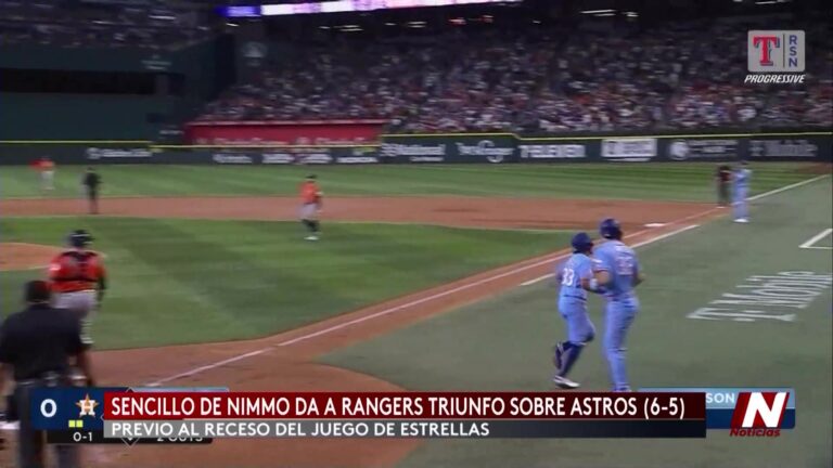 Texas Rangers superan a Houston Astros con un hit de oro en dramático final
