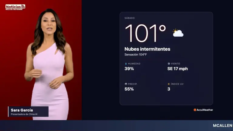 Clima en McAllen: así estuvo el sábado 11 de julio en la edición de las 5:00 PM