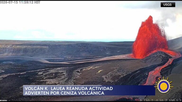 Volcán Kilauea vuelve a entrar en erupción en Hawái y activa alerta por fuentes de lava