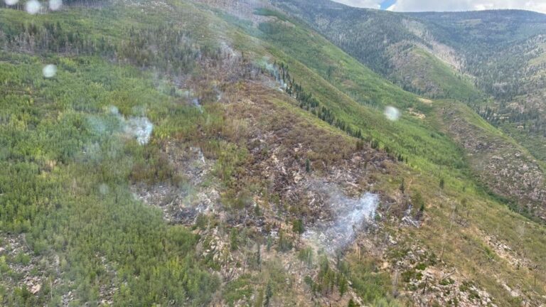 Incendio Oso Canyon en Nuevo México sigue sin contención mientras bomberos avanzan con líneas de contención