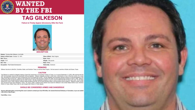 Armado y peligroso: FBI busca a prófugo de Texas acusado de complicidad en caso de pornografía infantil